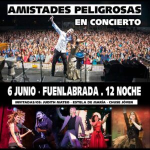 Cartel Amistades 6 junio Fuenlabrada