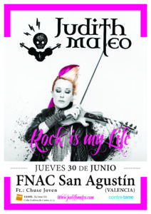 Fnac Valencia JudithMateo.RockIsMyLife.30Junio.Fnac San Agustin VALENCIA Valencia